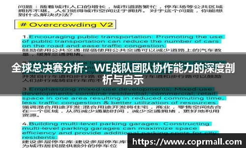 全球总决赛分析：WE战队团队协作能力的深度剖析与启示