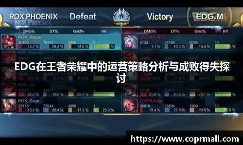 EDG在王者荣耀中的运营策略分析与成败得失探讨